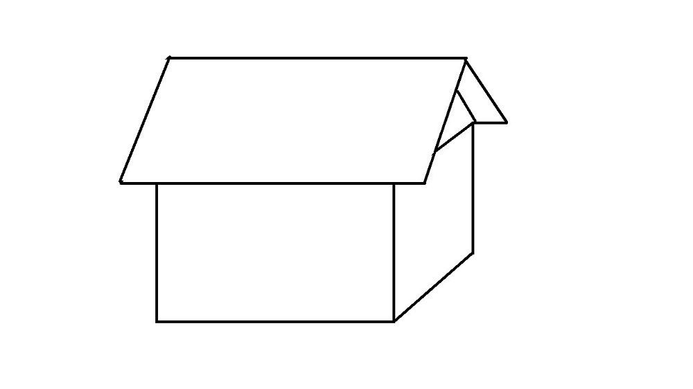 Как нарисовать дом карандашом поэтапно, шаг 3