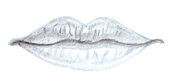 Как нарисовать губы человека поэтапно